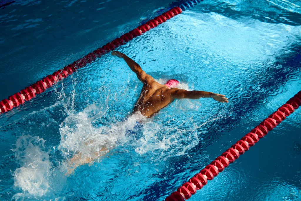swimmer patient with shoulder pain from swimming.